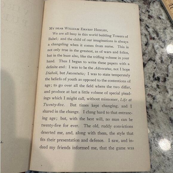 Virginibus Puerisque & Other Papers Biographical Ed Robert Louis Stevenson 1905 - Picture 11 of 16